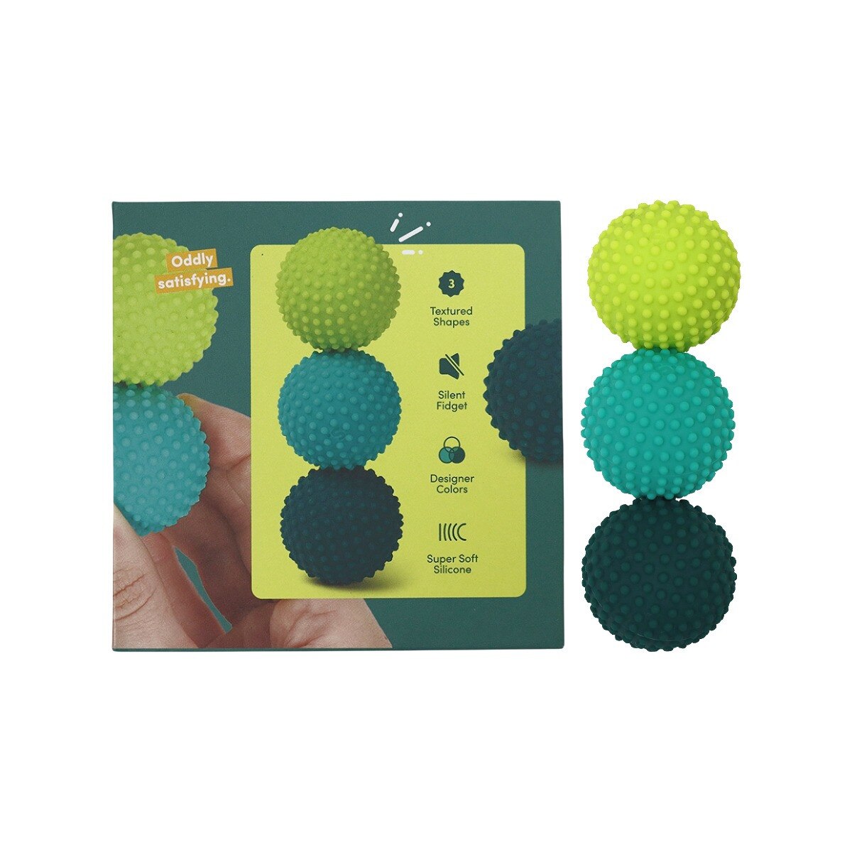Odds Silicone Magnets - Green Dots